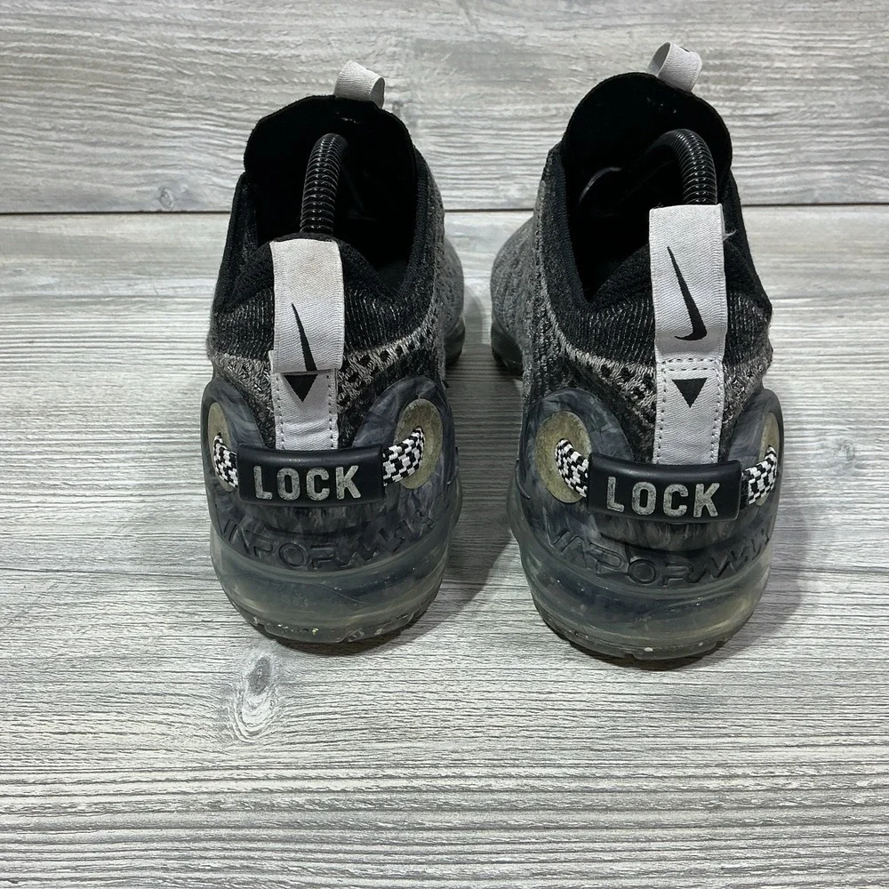 Nike Air Vapormax Oreo Fly Knit 2020 Shoes Womens Size 8.5 Sneakers Gray Running